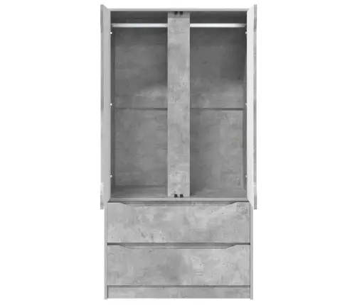 Vannas Istabas Skapītis Betona Pelēks 79,5 X 49 X 156 Cm Vidaxl