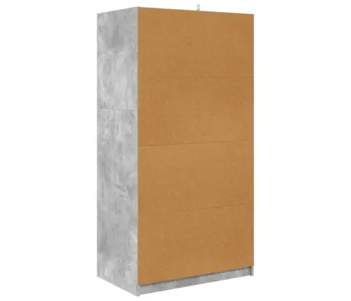 Vannas Istabas Skapītis Betona Pelēks 79,5 X 49 X 156 Cm Vidaxl