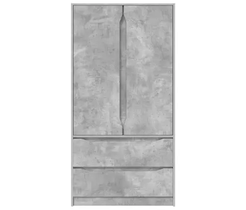 Vannas Istabas Skapītis Betona Pelēks 79,5 X 49 X 156 Cm Vidaxl