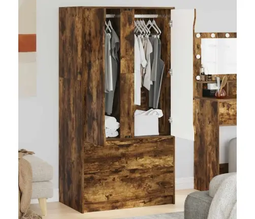 Vannitoa Kapp Suitsetatud Tamm 79,5 X 49 X 156 Cm Tehispuit