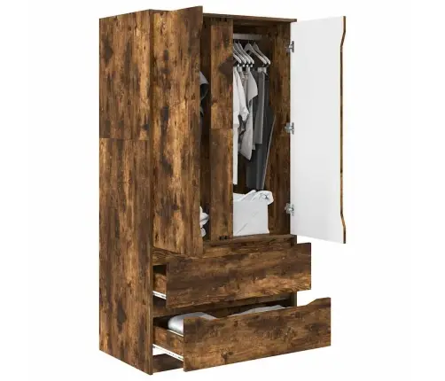 Vannitoa Kapp Suitsetatud Tamm 79,5 X 49 X 156 Cm Tehispuit