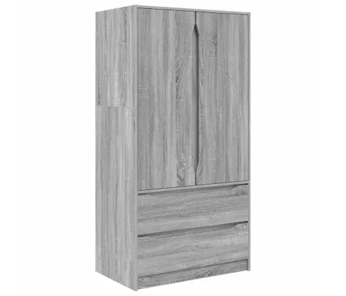 Vannas Istabas Skapītis Pelēks Sonoma 79,5 X 49 X 156 Cm Vidaxl