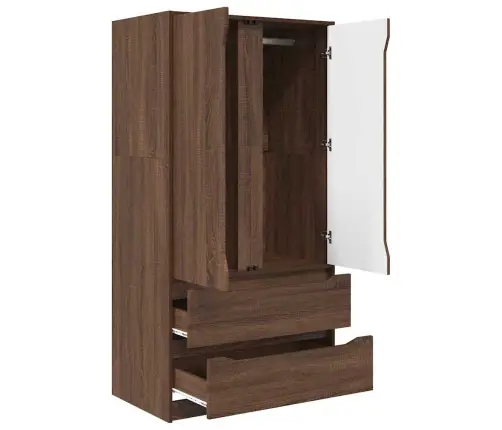 Vonios Spintelė Su Stalčių Rudas Ąžuolas 79,5 X 49 X 156 Cm