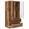 Vannas Istabas Skapītis Ar Durvīm Vecs Koks 79,5 X 49 X 156 Cm Vidaxl