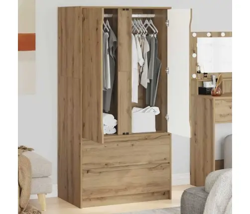 Vannas Istabas Skapītis Artisānā Ozols 79,5 X 49 X 156 Cm Vidaxl