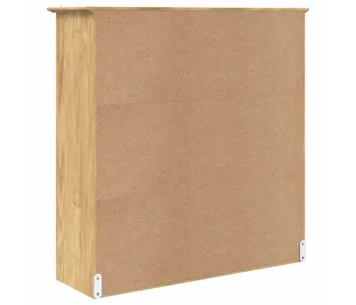 Skapis Ar Stikla Durvīm Bodo Medus Brūns Vidaxl