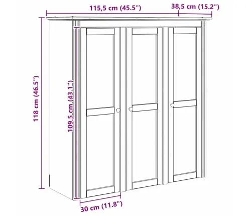 Skapis Ar Stikla Durvīm Bodo Medus Brūns Vidaxl