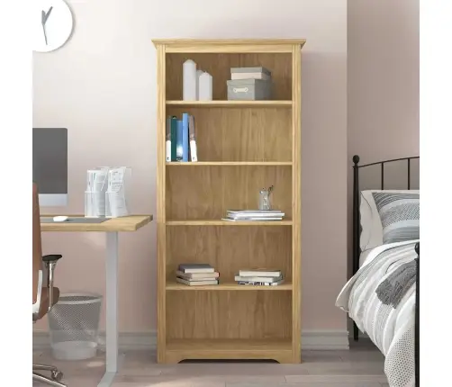 Grāmatu Skapis Bodo Medus Brūns 82 X 40 X 173 Cm Vidaxl