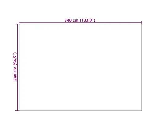 Alavaibad Moire Huarte Neutraalne 340 X 240 Cm Polüester