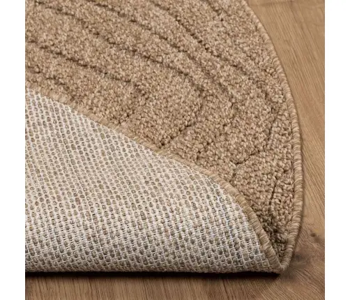 Teritorijas Paklāji Apaļš Moiré Dabiska Ø 200 Cm Vidaxl