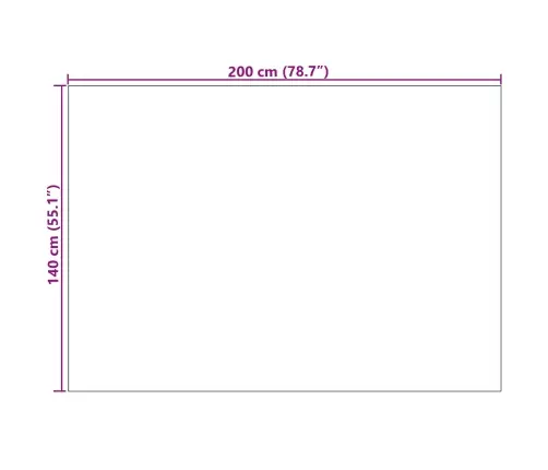 Alavaibad Ristkülik Huarte Cream 200 X 140 Cm Polüester