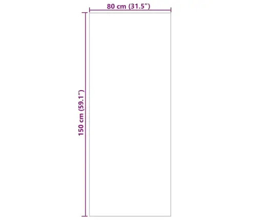 Alavaibad Ristkülik Huarte Cream 150 X 80 Cm Polüester