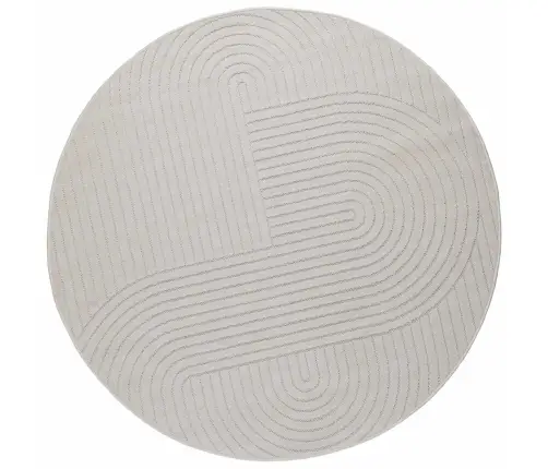 Zoninės Kiliminės Dangos Huarte Kreminė Ø 120 Cm Poliesteris