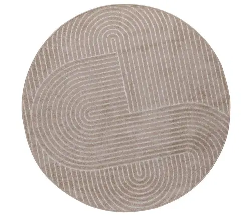 Zoninės Kiliminės Dangos Huarte Smėlio Ø 160 Cm Poliesteris
