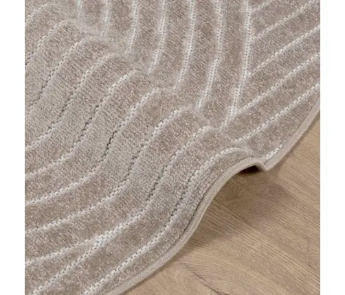 Zoninės Kiliminės Dangos Huarte Smėlio Ø 200 Cm Poliesteris