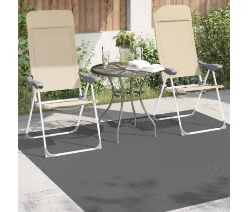 Teritorijas Paklāji Kvadrātveida Antracīts 120 X 120 Cm Vidaxl