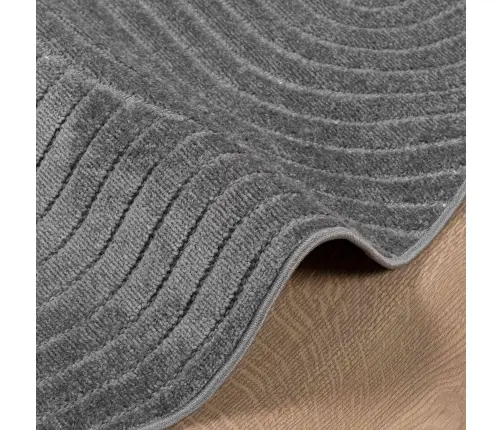 Zoninės Kiliminės Dangos Huarte Antracitas Ø 120 Cm Poliesteris