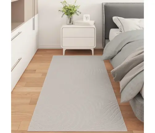 Zoninės Kiliminės Dangos Huarte Kreminė 200 X 80 Cm Poliesteris