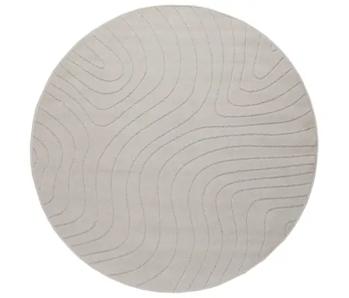 Zoninės Kiliminės Dangos Huarte Kreminė Ø 120 Cm Poliesteris