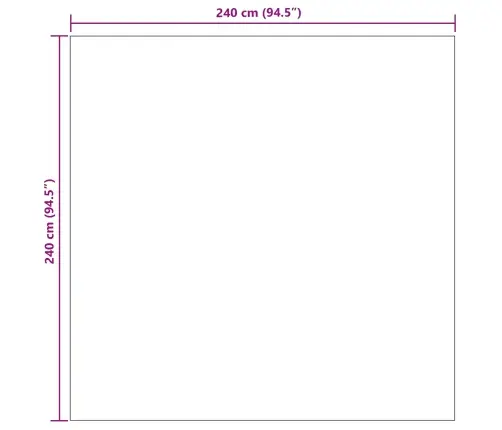 Teritorijas Paklāji Kvadrātveida Krēms Un Taupe 240 X 240 Cm Vidaxl