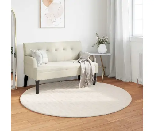 Zoninės Kiliminės Dangos Huarte Kreminė Ø 200 Cm Poliesteris