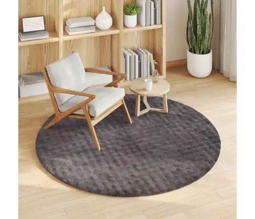 Teritorijas Paklāji Apaļš Antracīts Ø 200 Cm Vidaxl