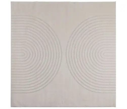 Teritorijas Paklāji Kvadrātveida Krēmkrāsa 120 X 120 Cm Vidaxl