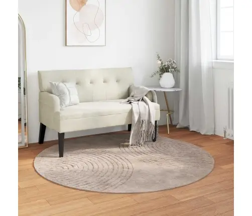 Alavaibad Ümmargune Beež Ø 120 Cm