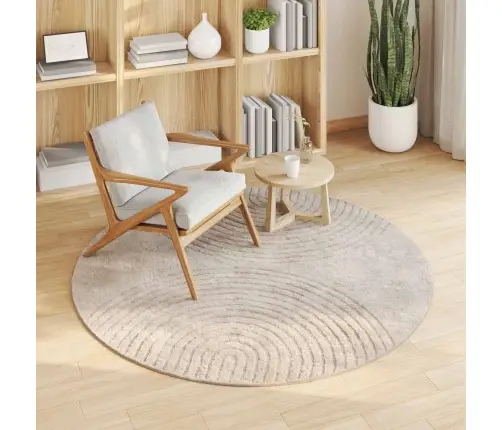 Alavaibad Ümmargune Beež Ø 120 Cm