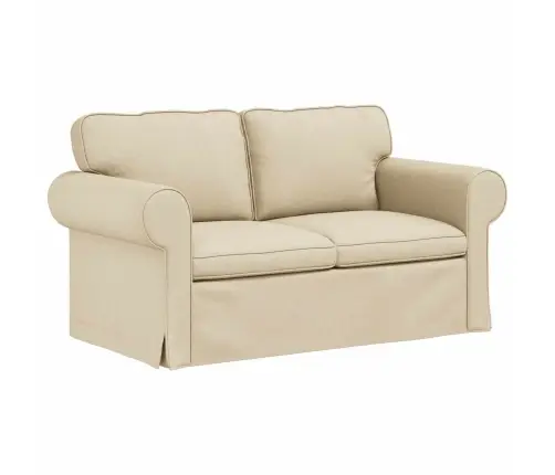 Sofa 120Cm 2 Pcs Kreminė Metalas