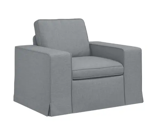 Dīvāns 2 Pcs Gaiši Pelēks Metāls Vidaxl