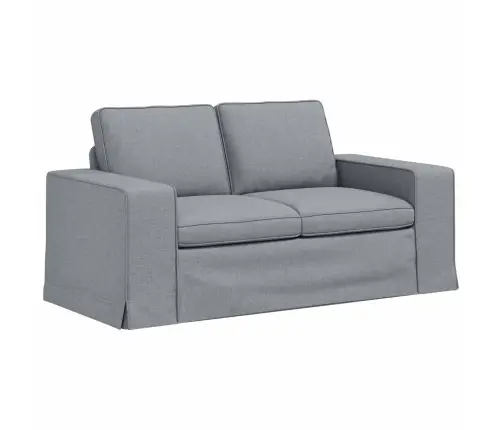 Dīvāns 2 Pcs Gaiši Pelēks Metāls Vidaxl