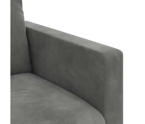 Dīvāns 2 Pcs Tumši Pelēks Vidaxl