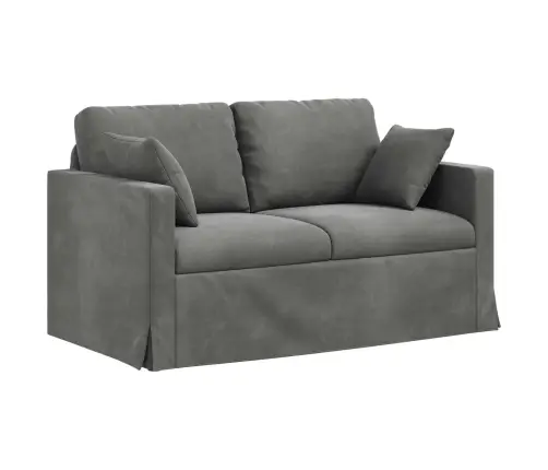 Dīvāns 2 Pcs Tumši Pelēks Vidaxl