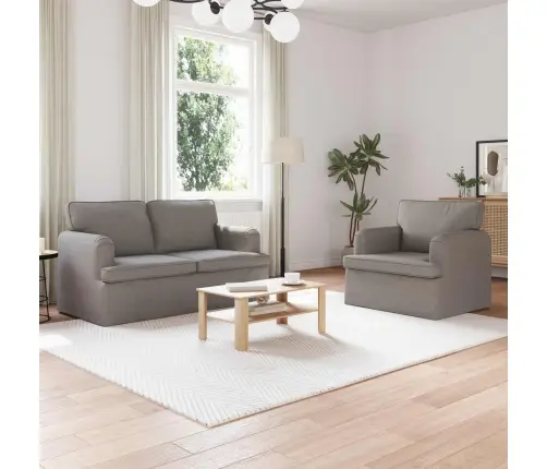 Sofa 120Cm 2 Pcs Taupe Metalas