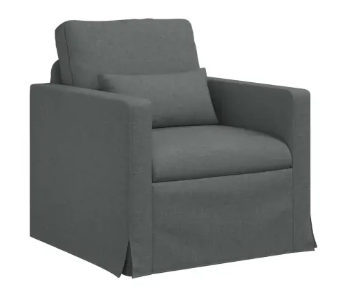 Dīvāns 2 Pcs Tumši Pelēks Metāls Vidaxl