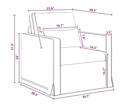 Dīvāns 2 Pcs Tumši Pelēks Metāls Vidaxl