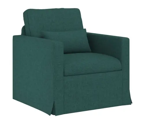 Dīvāns 2 Pcs Tumši Zaļš Metāls Vidaxl