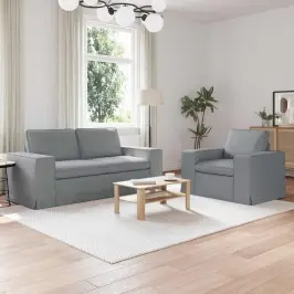 Diivan 2 Pcs Helehall Metall