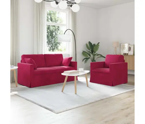 Diivan 2 Pcs Veinpunane 158 X 78 X 80 Cm Samet