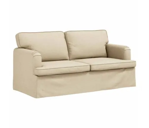 Dīvāns 2 Pcs Krēmkrāsa Metāls Vidaxl