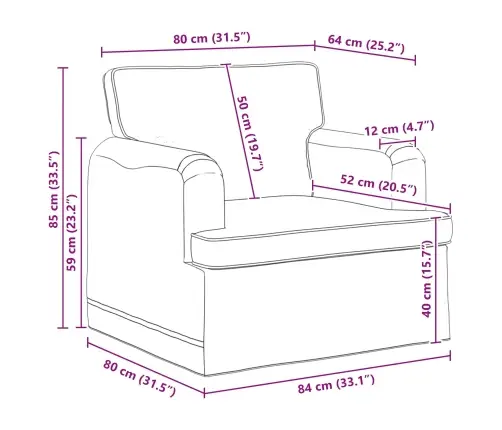 Dīvāns 2 Pcs Krēmkrāsa Metāls Vidaxl