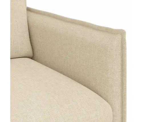 Dīvāns 2 Pcs Krēmkrāsa Metāls Vidaxl