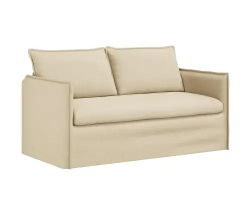 Dīvāns 2 Pcs Krēmkrāsa Metāls Vidaxl