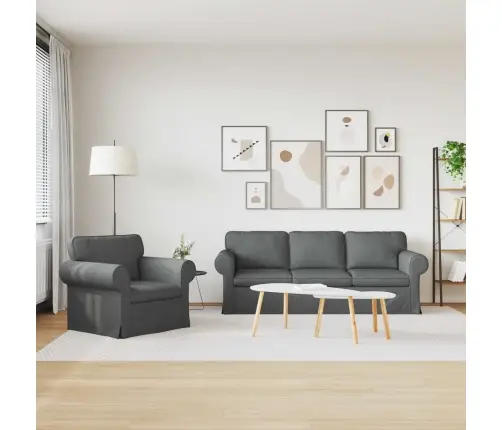 Diivan 2 Pcs Tumehall 215 X 82 X 80 Cm Kangas