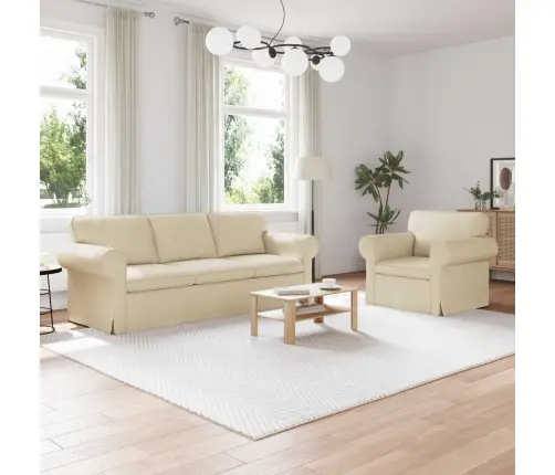 Diivan 180Cm 2 Pcs Cream Metall