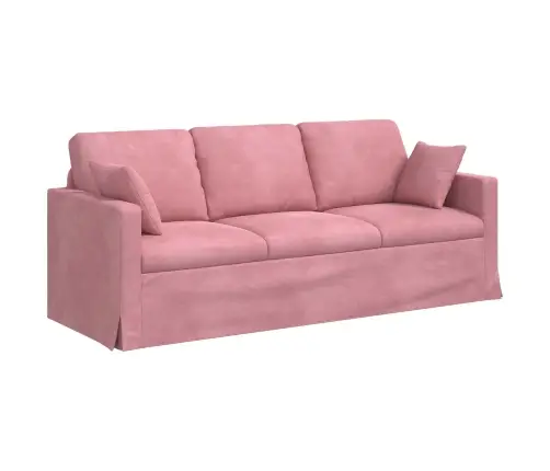 Sofa 2 Pcs Rožinė 198 X 78 X 80 Cm Aksomas