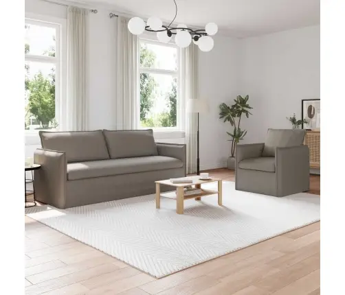 Sofa 180Cm 2 Pcs Taupe Metalas