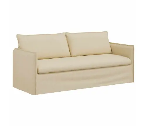 Dīvāns 2 Pcs Krēmkrāsa Metāls Vidaxl