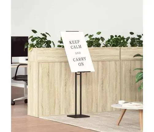 Prekybos Parodos Stendai 2 Pcs Juodas 26,5 X 26,5 X 150 Cm